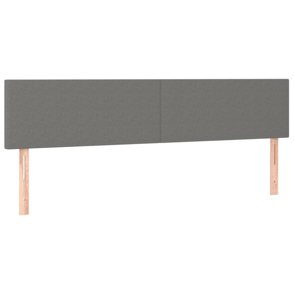 vidaXL Κεφαλάρια Σκ. Γκρι 180x5x78/88 εκ. Ύφασμα