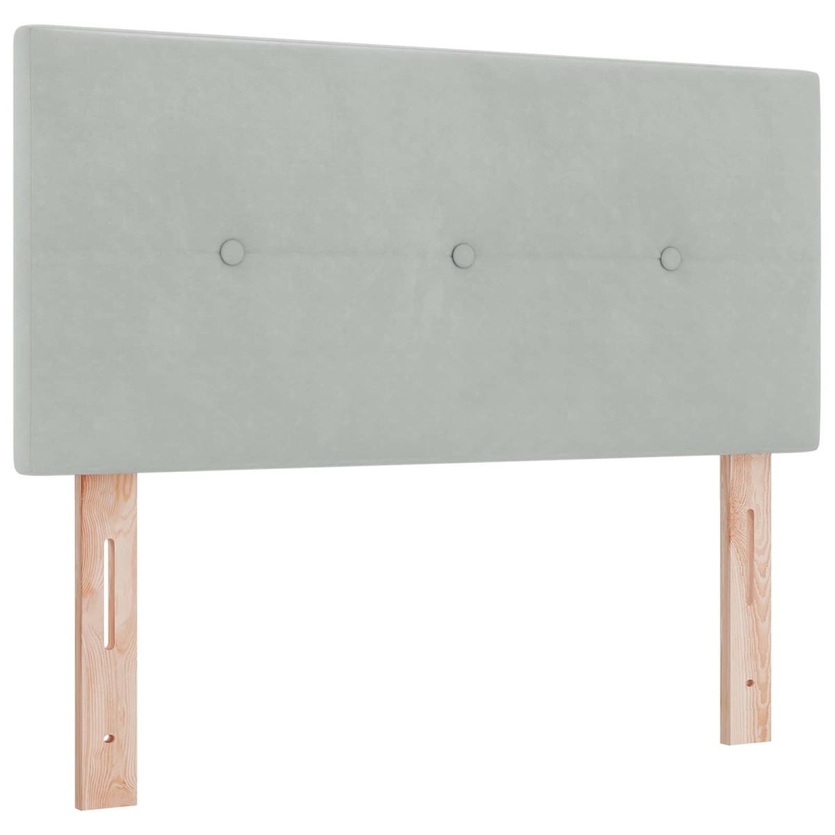vidaXL Κρεβάτι Ottoman με Στρώμα και LED Ανοιχτό γκρι 120 x 190 cm