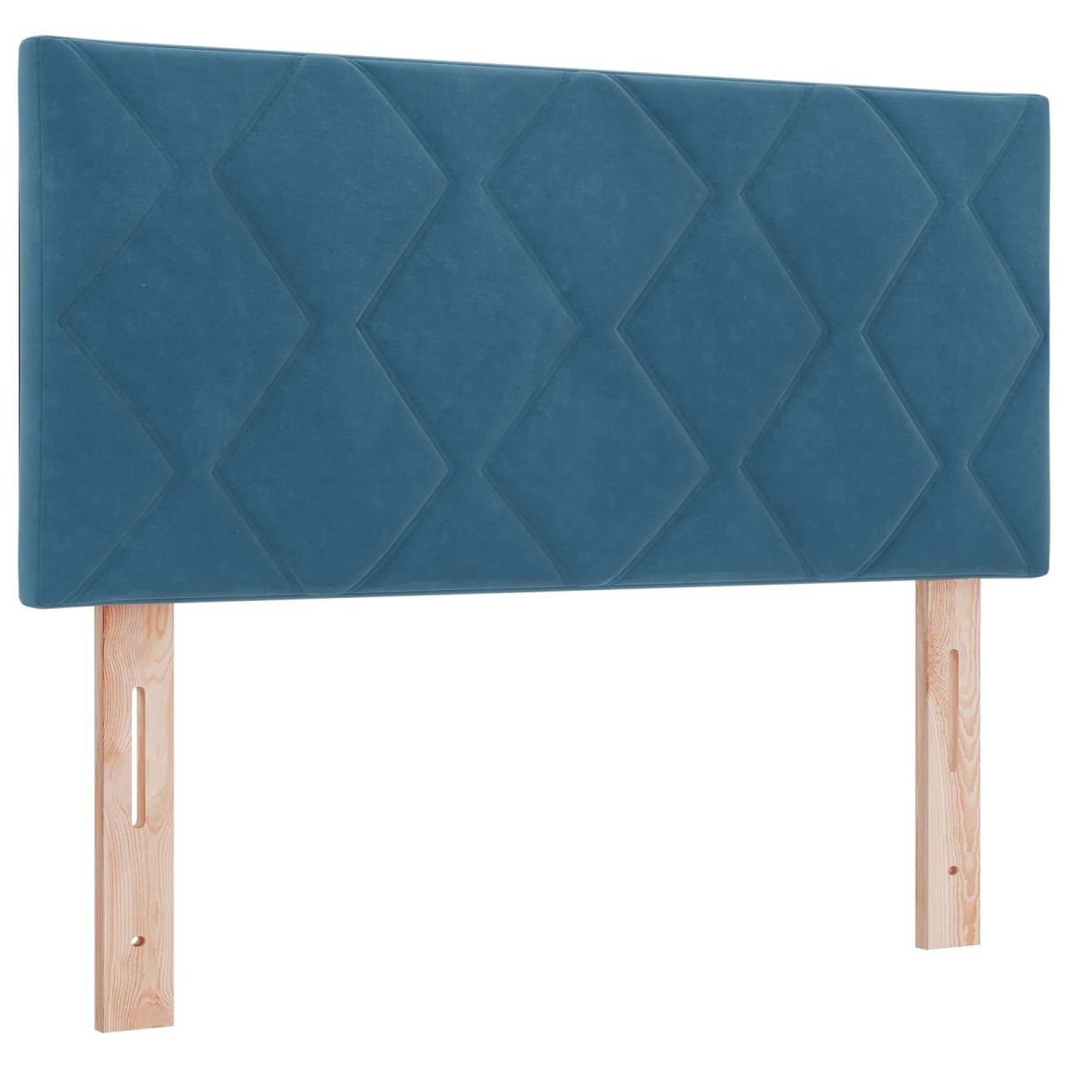 vidaXL Κρεβάτι Ottoman με Στρώμα και LED Σκούρο Μπλε 120 x 190 cm