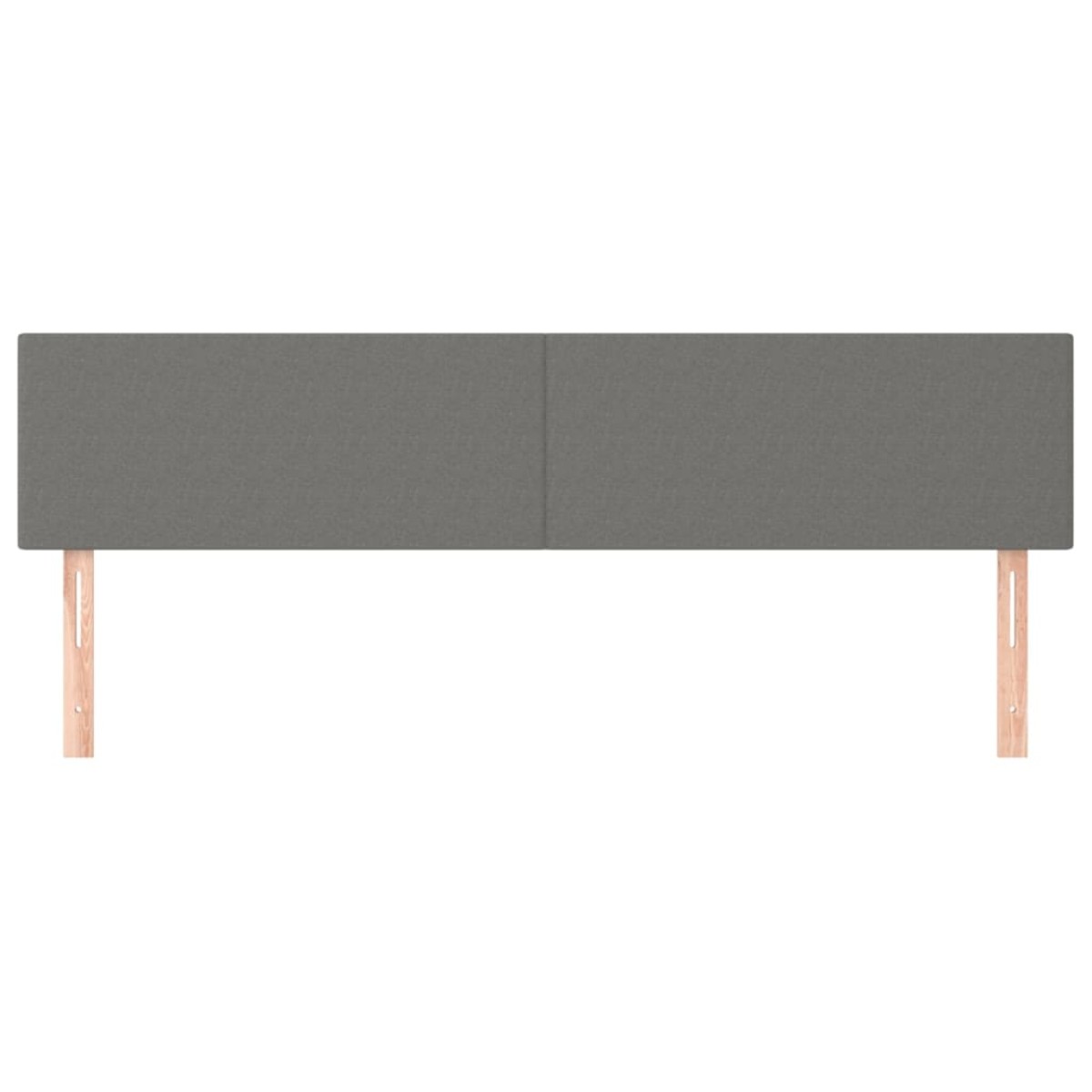vidaXL Κεφαλάρια Κρεβατιού 2 τεμ. Σκ. Γκρι 100x5x78/88 εκ. Υφασμάτινο