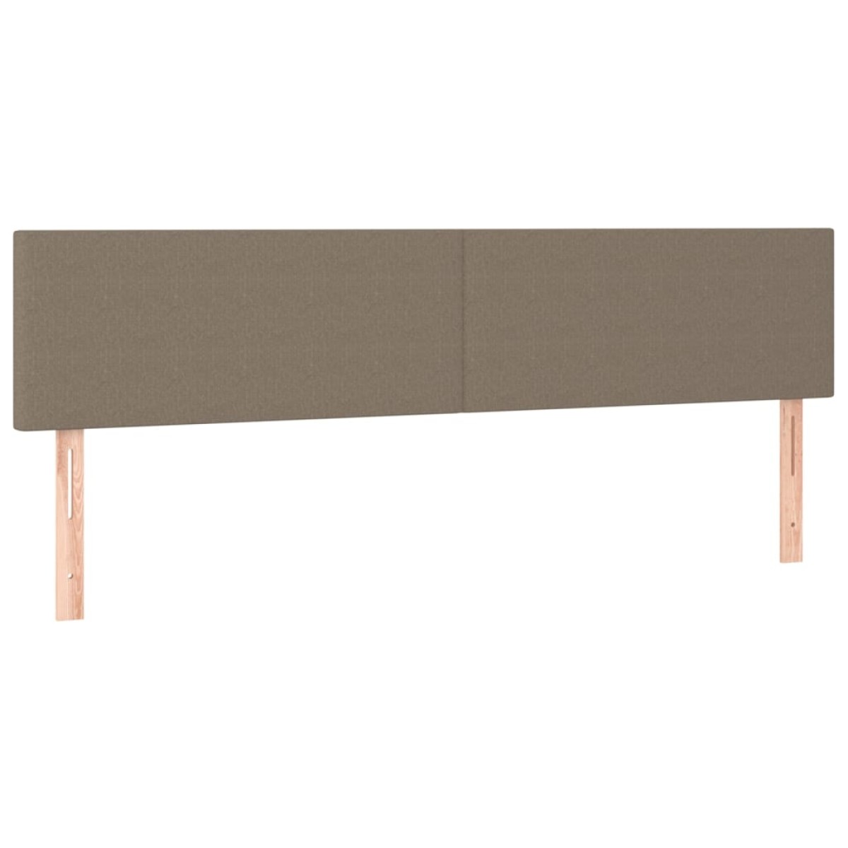 vidaXL Κεφαλάρια Κρεβατιού 2 τεμ. Taupe 100x5x78/88 εκ. Υφασμάτινο