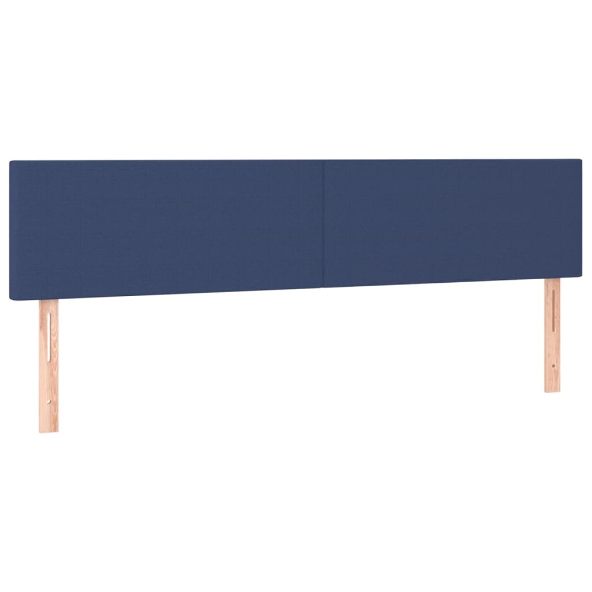 vidaXL Κεφαλάρια Κρεβατιού 2 τεμ. Μπλε 100x5x78/88 εκ. Υφασμάτινο