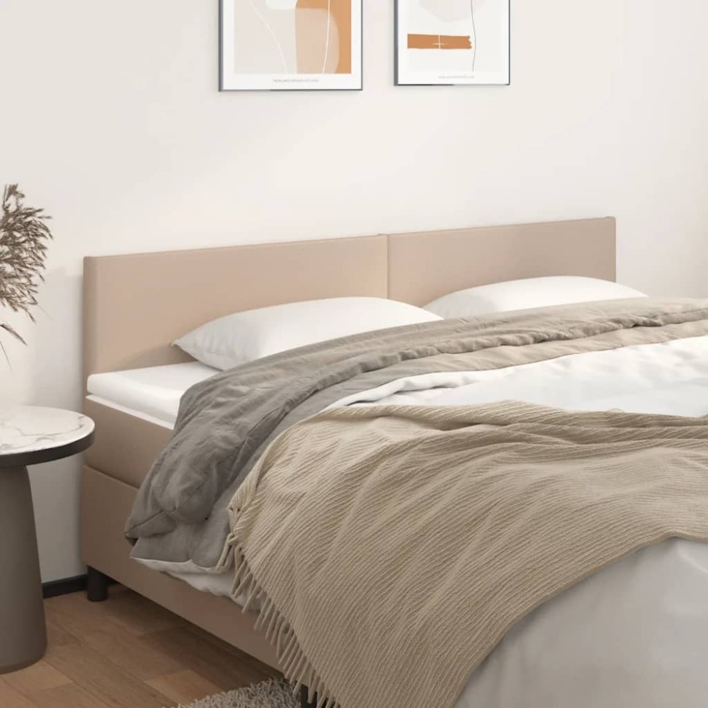 vidaXL Κεφαλάρια Καπουτσίνο 200x5x78/88 εκ. από Συνθετικό Δέρμα