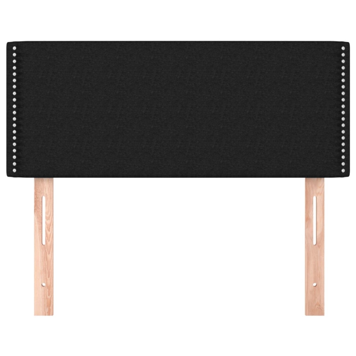 vidaXL Κεφαλάρι Κρεβατιού Μαύρο 80 x 5 x 78/88 εκ. Υφασμάτινο
