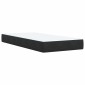 vidaXL Κρεβάτι Αποθήκης με κεφαλάρι Μαύρο 90 x 190 cm Βελούδο