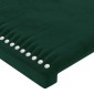 vidaXL Κεφαλάρι Κρεβατιού Σκούρο Πράσινο 80 x 5 x 78/88 εκ. Βελούδινο