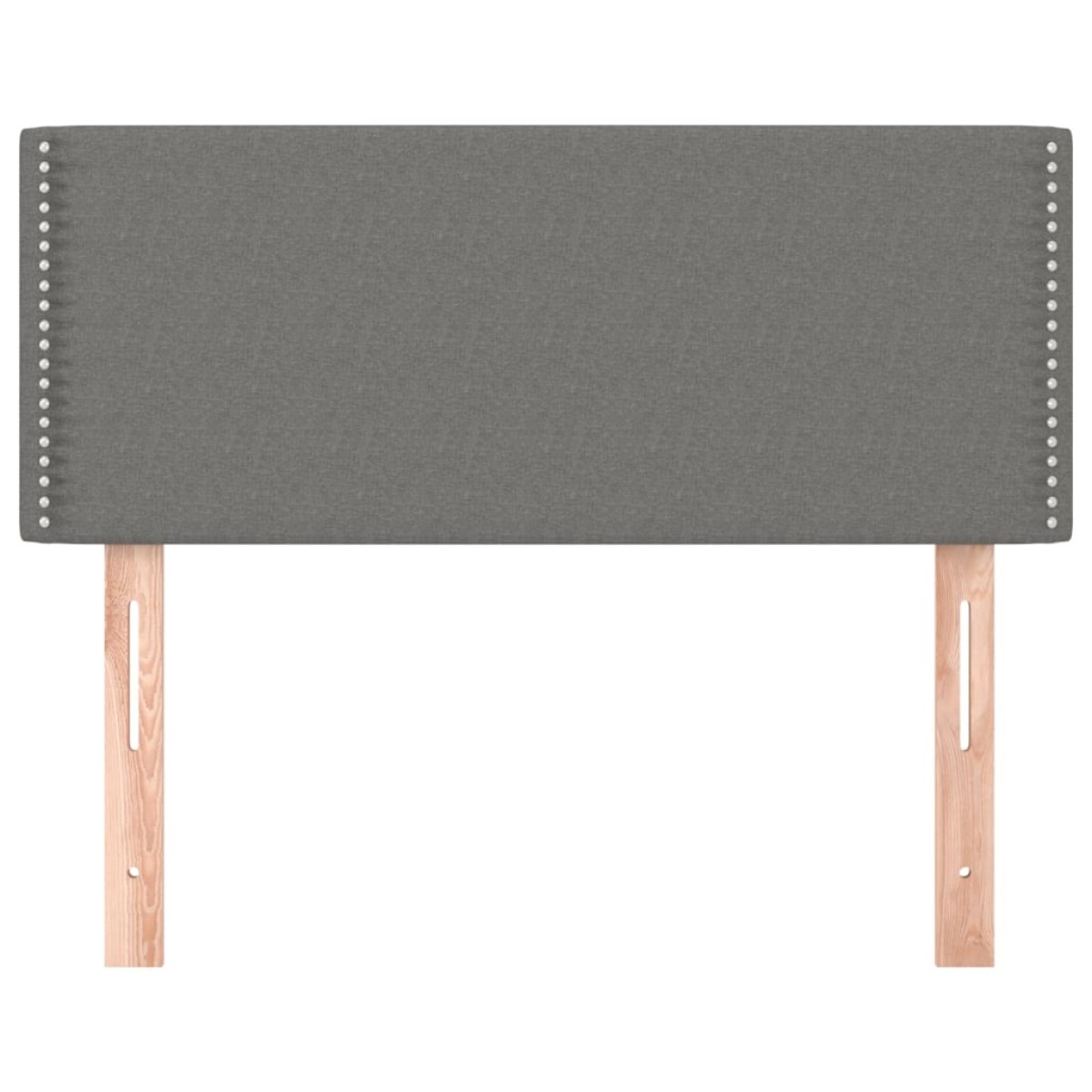 vidaXL Κεφαλάρι Κρεβατιού Σκούρο Γκρι 90x5x78/88 εκ. Υφασμάτινο