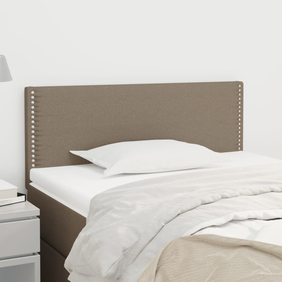 vidaXL Κεφαλάρι Κρεβατιού Taupe 90x5x78/88 εκ. Υφασμάτινο
