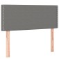 vidaXL Κεφαλάρι Κρεβατιού Σκούρο Γκρι 100x5x78/88 εκ. Υφασμάτινο
