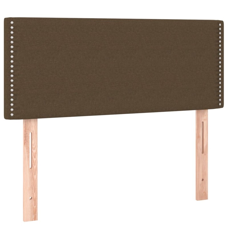 vidaXL Κεφαλάρι Κρεβατιού Σκούρο Καφέ 100x5x78/88 εκ. Υφασμάτινο