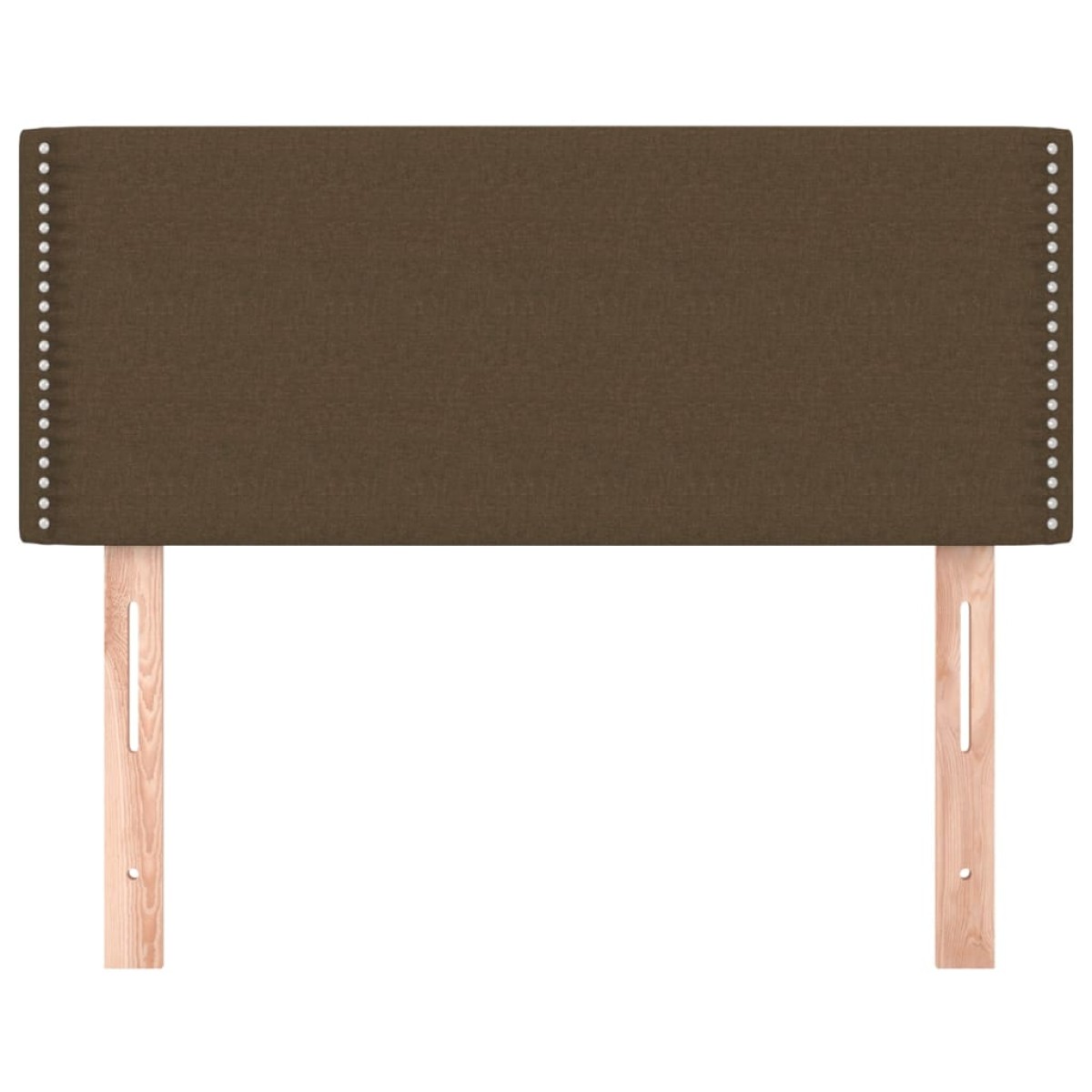 vidaXL Κεφαλάρι Κρεβατιού Σκούρο Καφέ 100x5x78/88 εκ. Υφασμάτινο