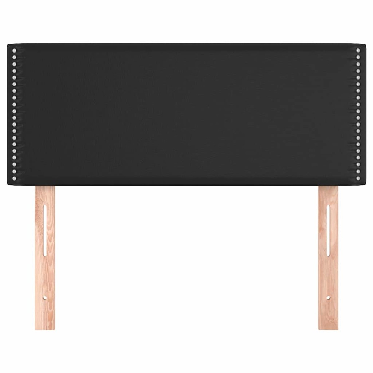 vidaXL Κεφαλάρι Κρεβατιού Μαύρο 100x5x78/88 εκ. από Συνθετικό Δέρμα