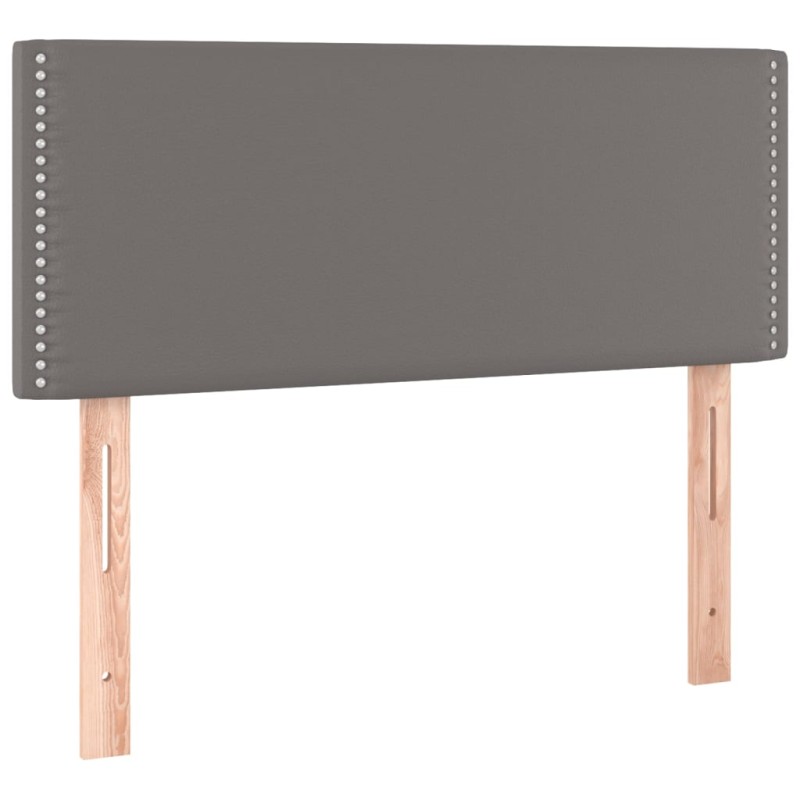 vidaXL Κεφαλάρι Κρεβατιού Γκρι 100x5x78/88 εκ. από Συνθετικό Δέρμα