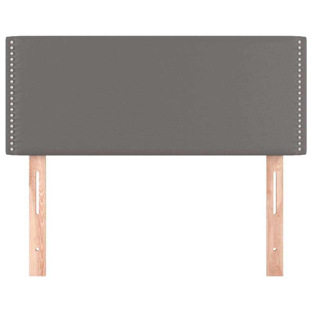 vidaXL Κεφαλάρι Κρεβατιού Γκρι 100x5x78/88 εκ. από Συνθετικό Δέρμα