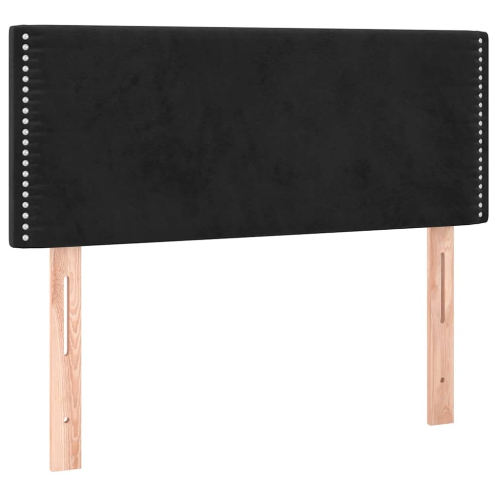 vidaXL Κεφαλάρι Κρεβατιού Μαύρο 100x5x78/88 εκ. Βελούδινο