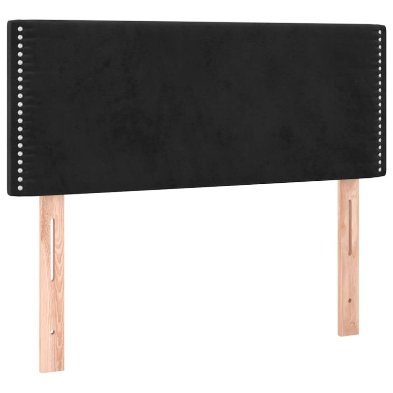 vidaXL Κεφαλάρι Κρεβατιού Μαύρο 100x5x78/88 εκ. Βελούδινο