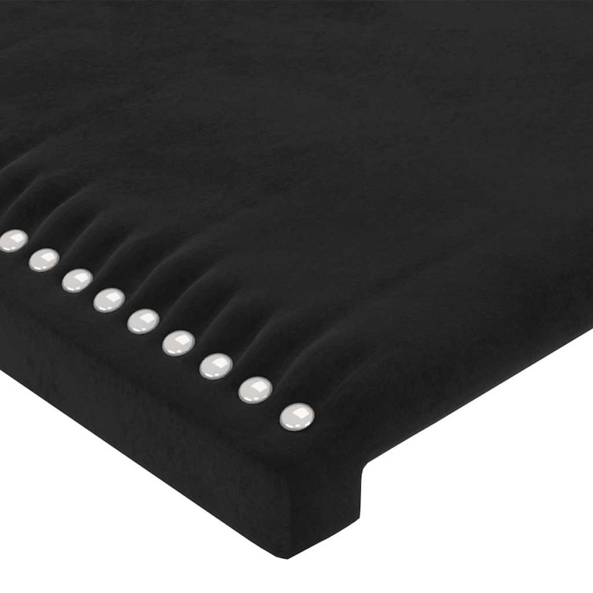 vidaXL Κεφαλάρι Κρεβατιού Μαύρο 100x5x78/88 εκ. Βελούδινο
