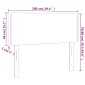 vidaXL Κεφαλάρι Κρεβατιού Σκούρο Μπλε 100x5x78/88 εκ. Βελούδινο