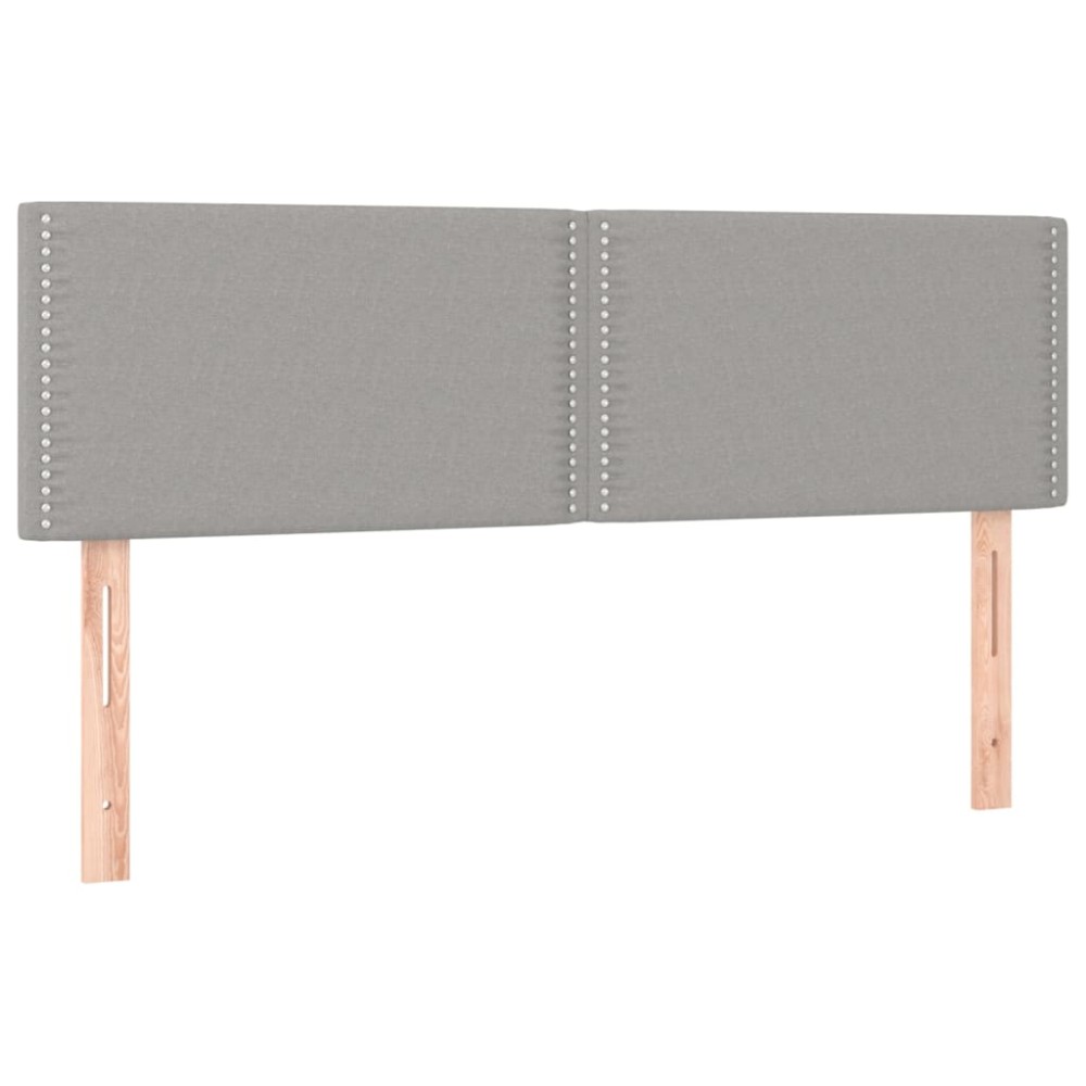 vidaXL Κεφαλάρια Αν. Γκρι 144x5x78/88 εκ. Ύφασμα