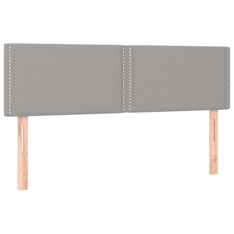 vidaXL Κεφαλάρια Αν. Γκρι 144x5x78/88 εκ. Ύφασμα