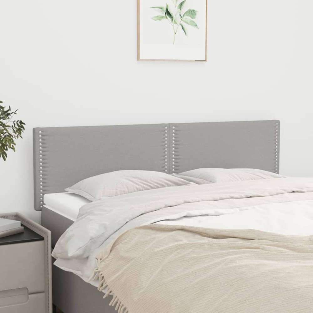 vidaXL Κεφαλάρια Αν. Γκρι 144x5x78/88 εκ. Ύφασμα