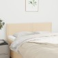 vidaXL Κεφαλάρια Κρεβατιού 2 τεμ. Κρεμ 72x5x78/88 εκ. Υφασμάτινα