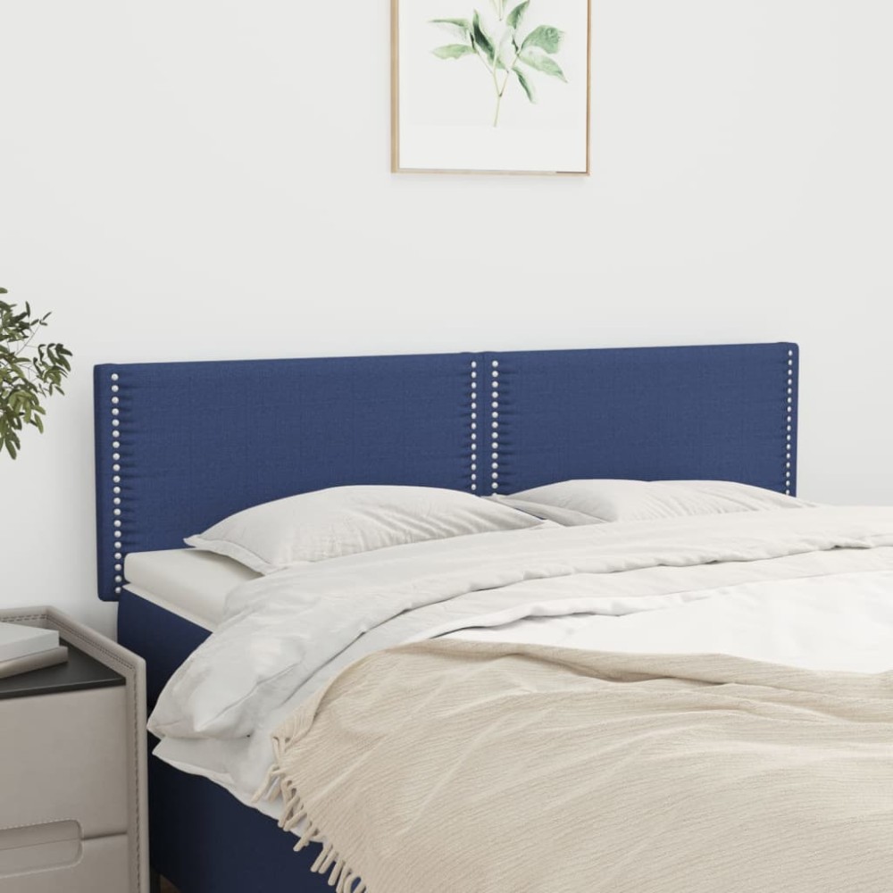 vidaXL Κεφαλάρια Μπλε 144x5x78/88 εκ. Ύφασμα