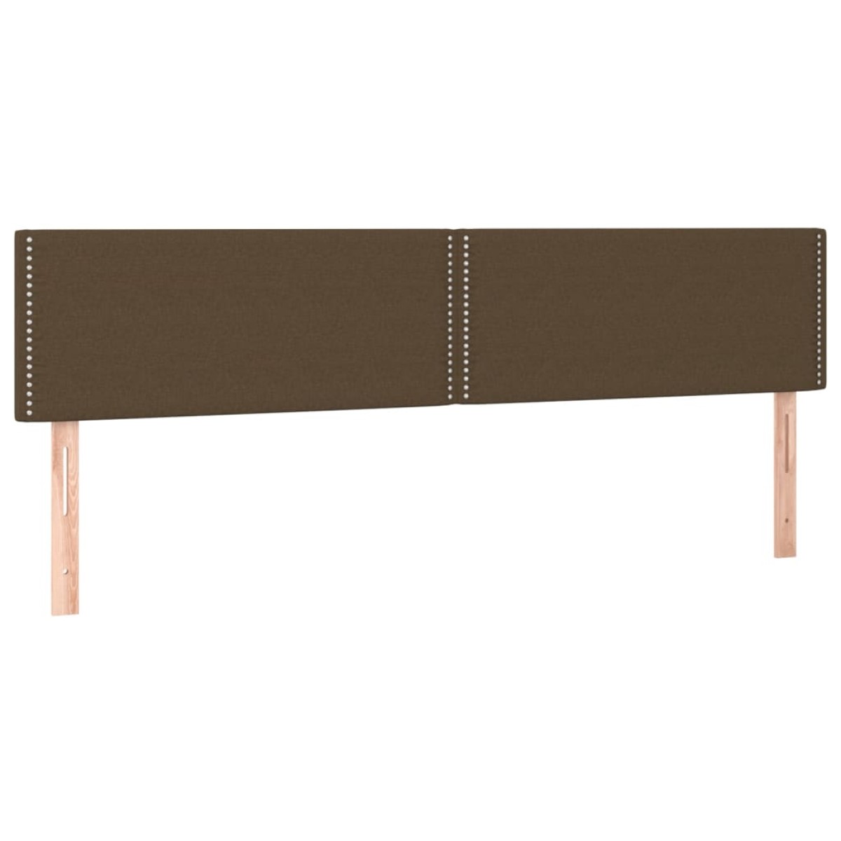 vidaXL Κεφαλάρια Κρεβατιού 2 τεμ. Σκούρο Καφέ 90x5x78/88εκ. Υφασμάτινο