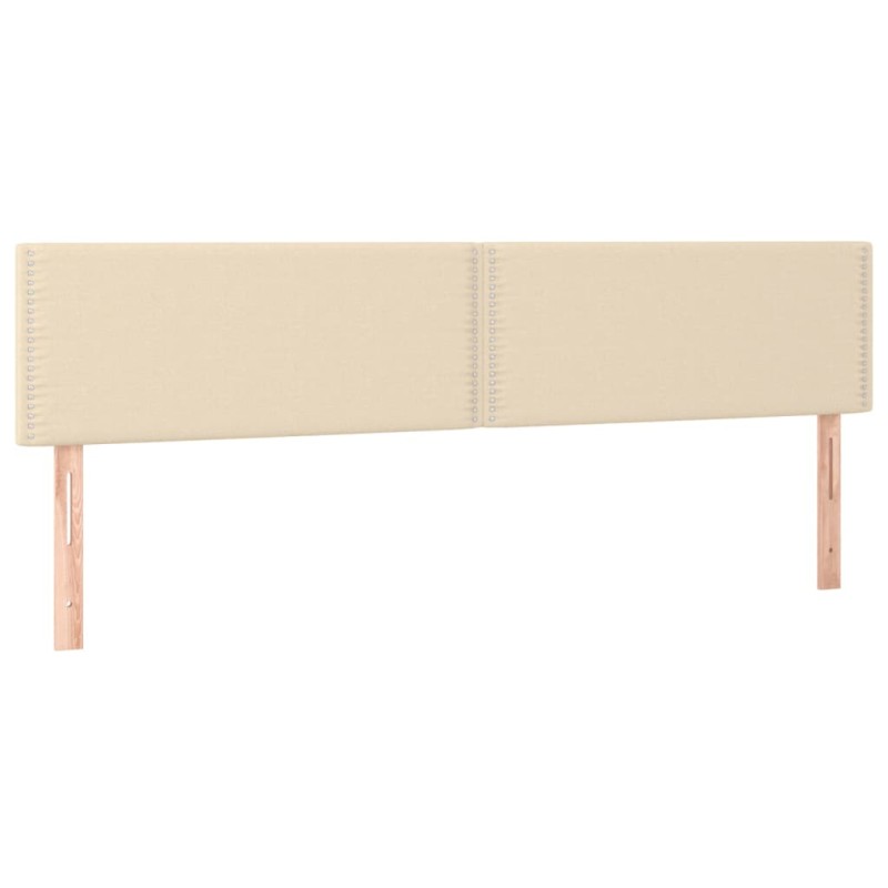 vidaXL Κεφαλάρια Κρεμ 180x5x78/88 εκ. Ύφασμα