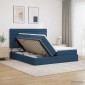 vidaXL Κρεβάτι Αποθήκης με κεφαλάρι Μπλε 180 x 200 cm Ύφασμα