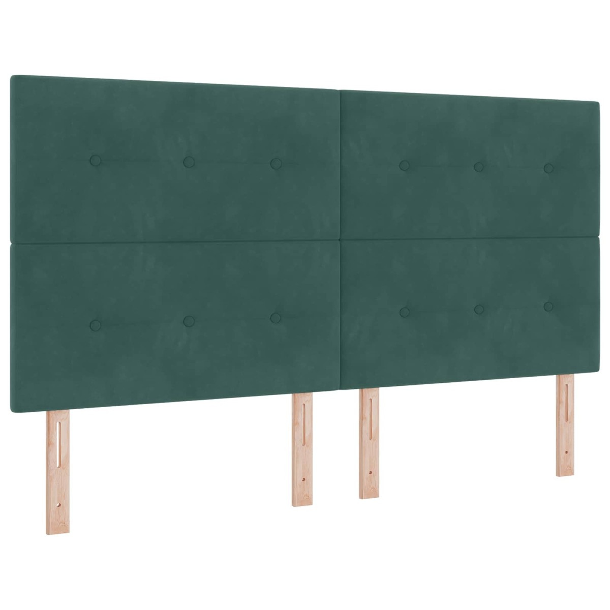 vidaXL Κρεβάτι Αποθήκης Σκούρο Πράσινο 180 x 200 cm Βελούδο