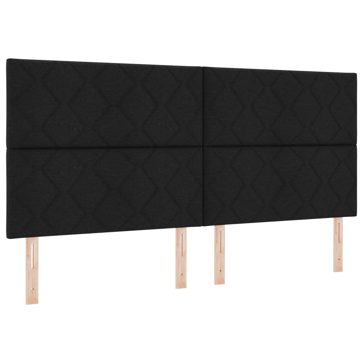 vidaXL LED Κρεβάτι αποθήκευσης με στρώμα Μαύρο 200 x 200 cm Ύφασμα