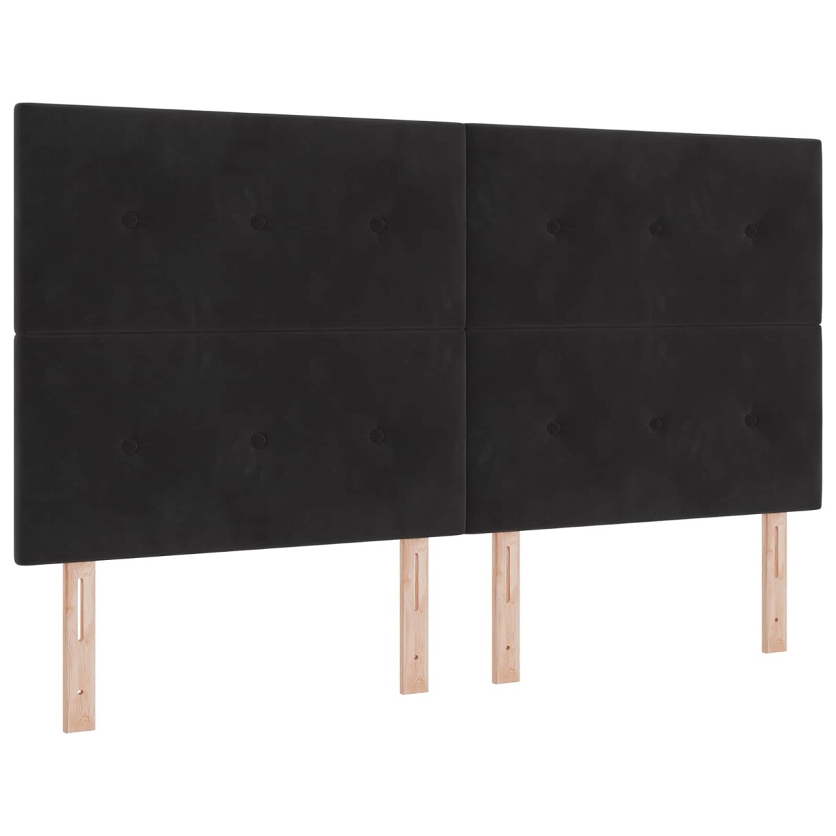 vidaXL LED Κρεβάτι αποθήκευσης με στρώμα Μαύρο 180 x 200 cm Βελούδο