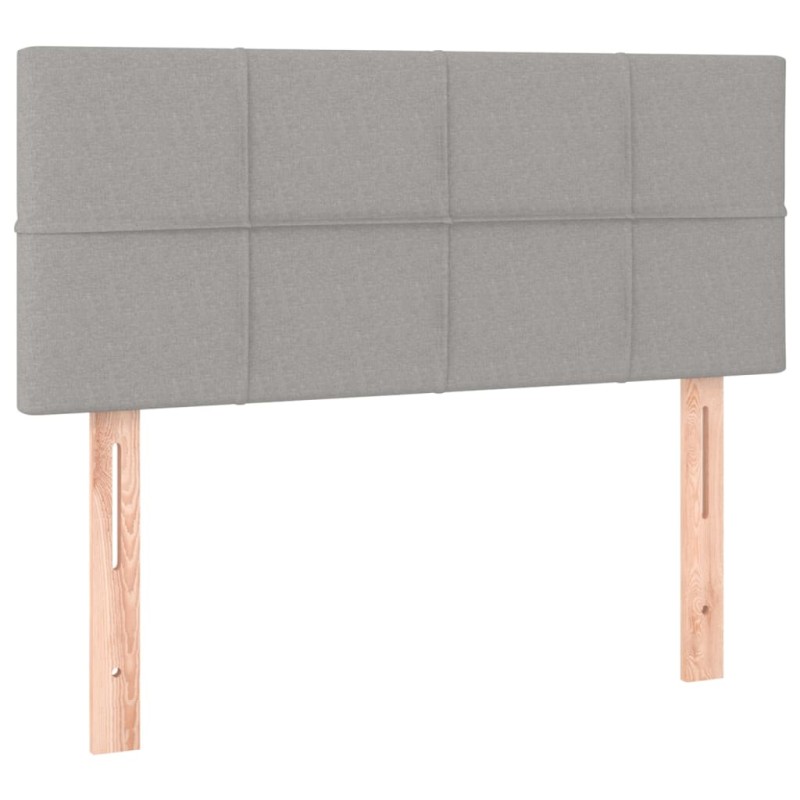 vidaXL Κεφαλάρι Κρεβατιού Ανοιχτό Γκρι 100x5x78/88 εκ. Υφασμάτινο