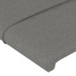 vidaXL Κεφαλάρι Κρεβατιού Σκούρο Γκρι 100x5x78/88 εκ. Υφασμάτινο