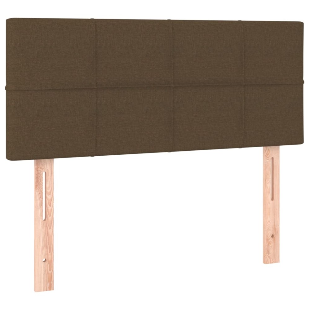 vidaXL Κεφαλάρι Κρεβατιού Σκούρο Καφέ 100x5x78/88 εκ. Υφασμάτινο