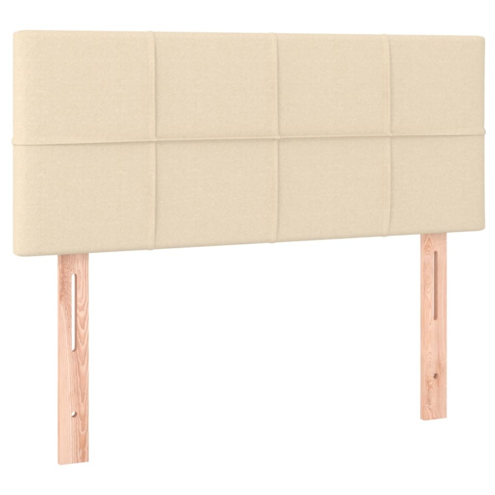 vidaXL Κεφαλάρι Κρεβατιού Κρεμ 100x5x78/88 εκ. Υφασμάτινο