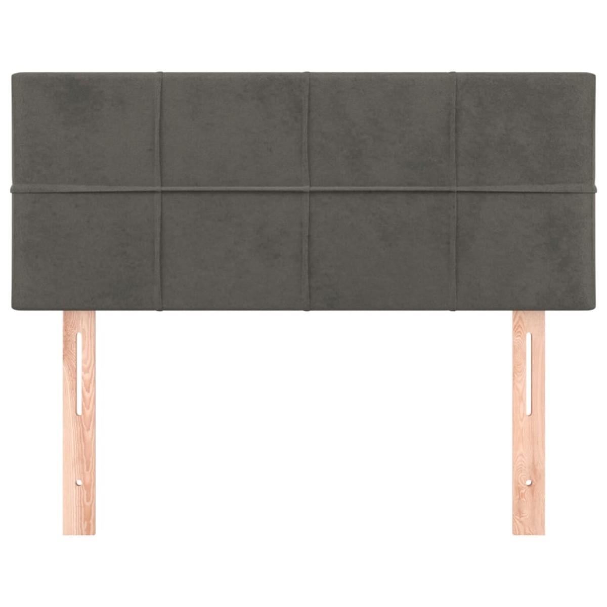 vidaXL Κεφαλάρι Κρεβατιού Σκούρο Γκρι 100x5x78/88 εκ. Βελούδινο