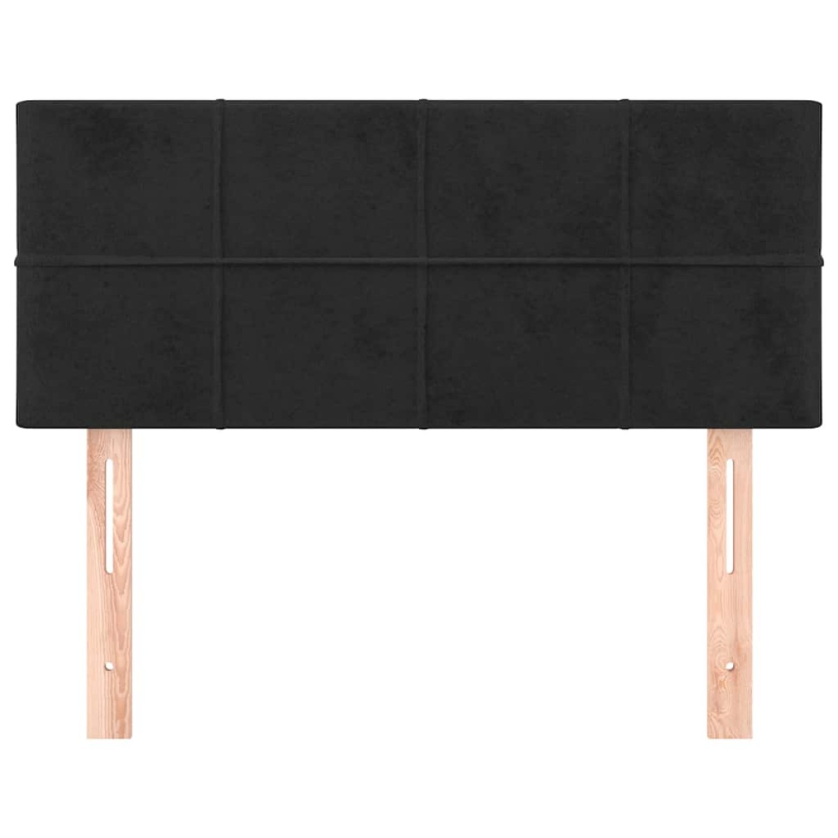 vidaXL Κεφαλάρι Κρεβατιού Μαύρο 100x5x78/88 εκ. Βελούδινο