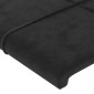 vidaXL Κεφαλάρι Κρεβατιού Μαύρο 100x5x78/88 εκ. Βελούδινο