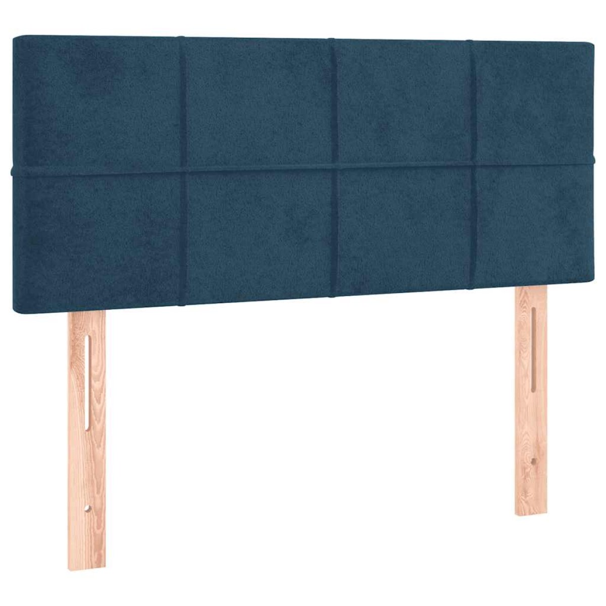 vidaXL Κεφαλάρι Κρεβατιού Σκούρο Μπλε 100x5x78/88 εκ. Βελούδινο