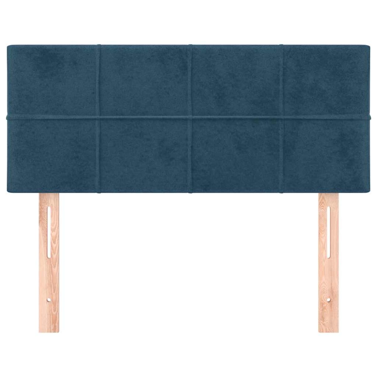 vidaXL Κεφαλάρι Κρεβατιού Σκούρο Μπλε 100x5x78/88 εκ. Βελούδινο