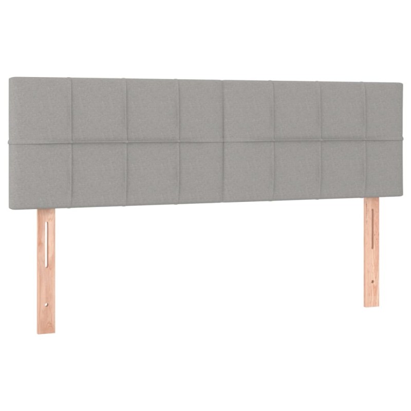 vidaXL Κεφαλάρια Αν. Γκρι 144x5x78/88 εκ. Ύφασμα