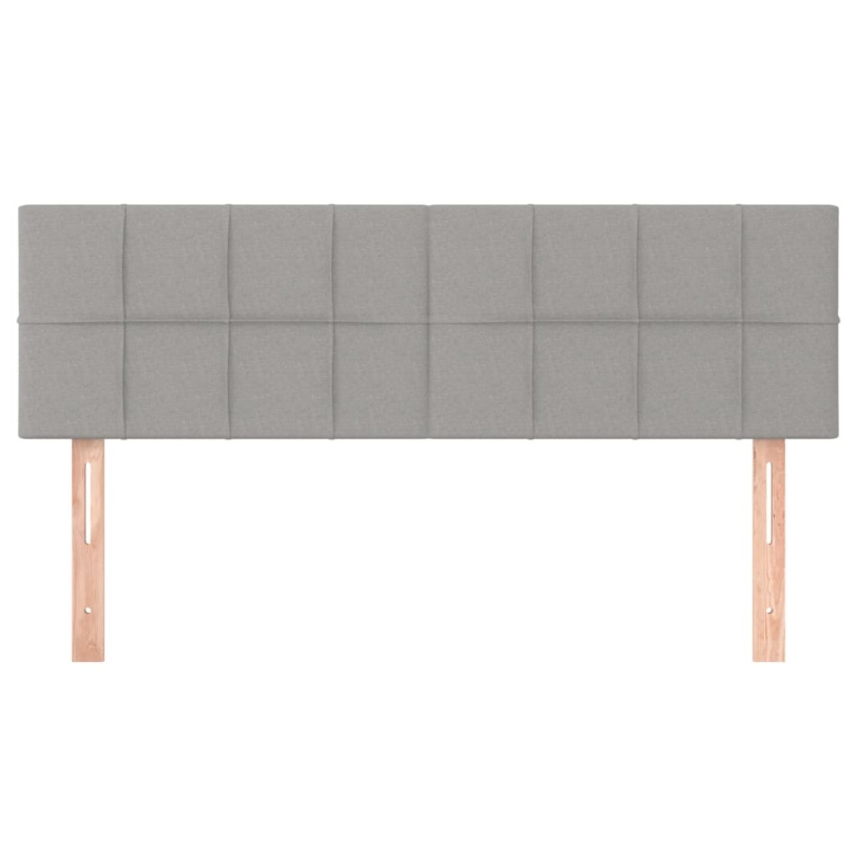 vidaXL Κεφαλάρια Κρεβατιού 2 τεμ. Αν. Γκρι 72x5x78/88 εκ. Υφασμάτινα