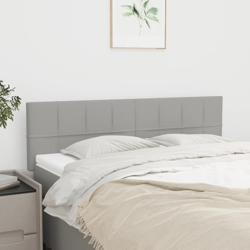 vidaXL Κεφαλάρια Αν. Γκρι 144x5x78/88 εκ. Ύφασμα