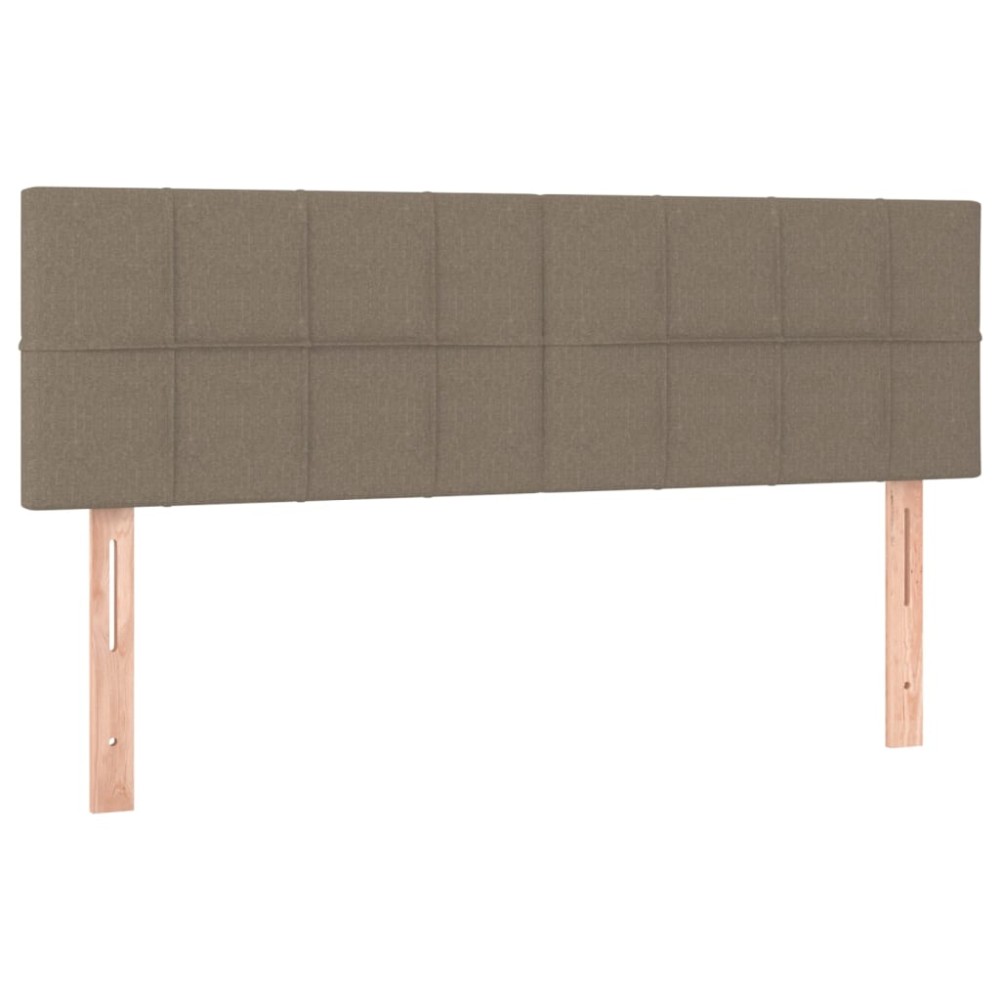 vidaXL Κεφαλάρια Ύφασμα 144x5x78/88 εκ. Taupe