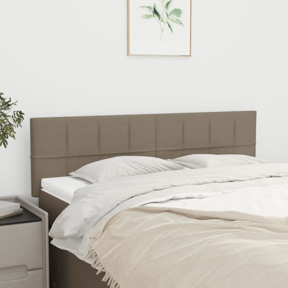 vidaXL Κεφαλάρια Ύφασμα 144x5x78/88 εκ. Taupe