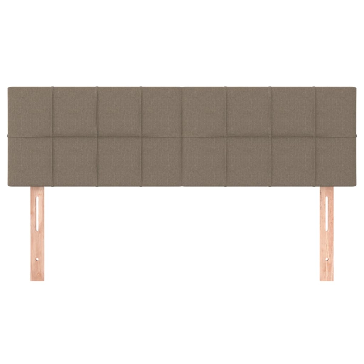 vidaXL Κεφαλάρια Κρεβατιού 2 τεμ. Taupe 72x5x78/88 εκ. Υφασμάτινα