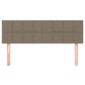 vidaXL Κεφαλάρια Κρεβατιού 2 τεμ. Taupe 72x5x78/88 εκ. Υφασμάτινα