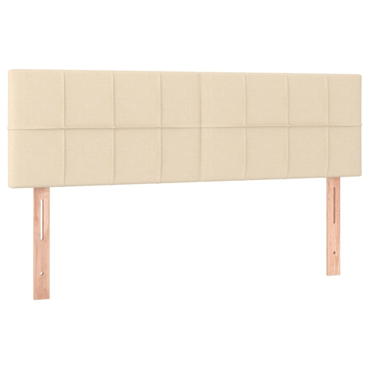 vidaXL Κεφαλάρια Κρεβατιού 2 τεμ. Κρεμ 72x5x78/88 εκ. Υφασμάτινα